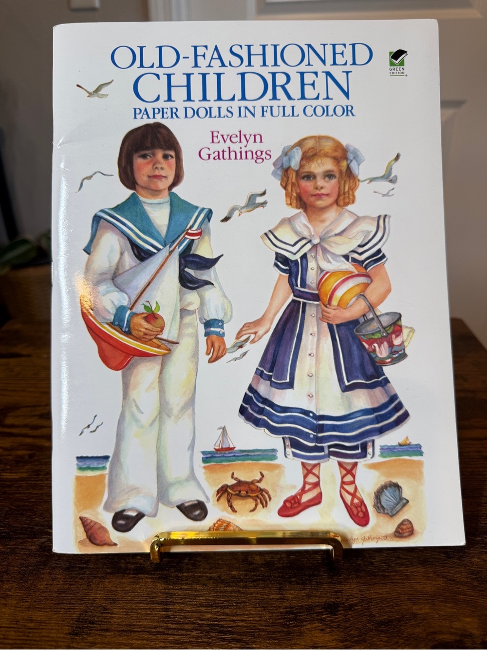 Old-Fashioned Children Paper Dolls by Evelyn Gathings - White NEW